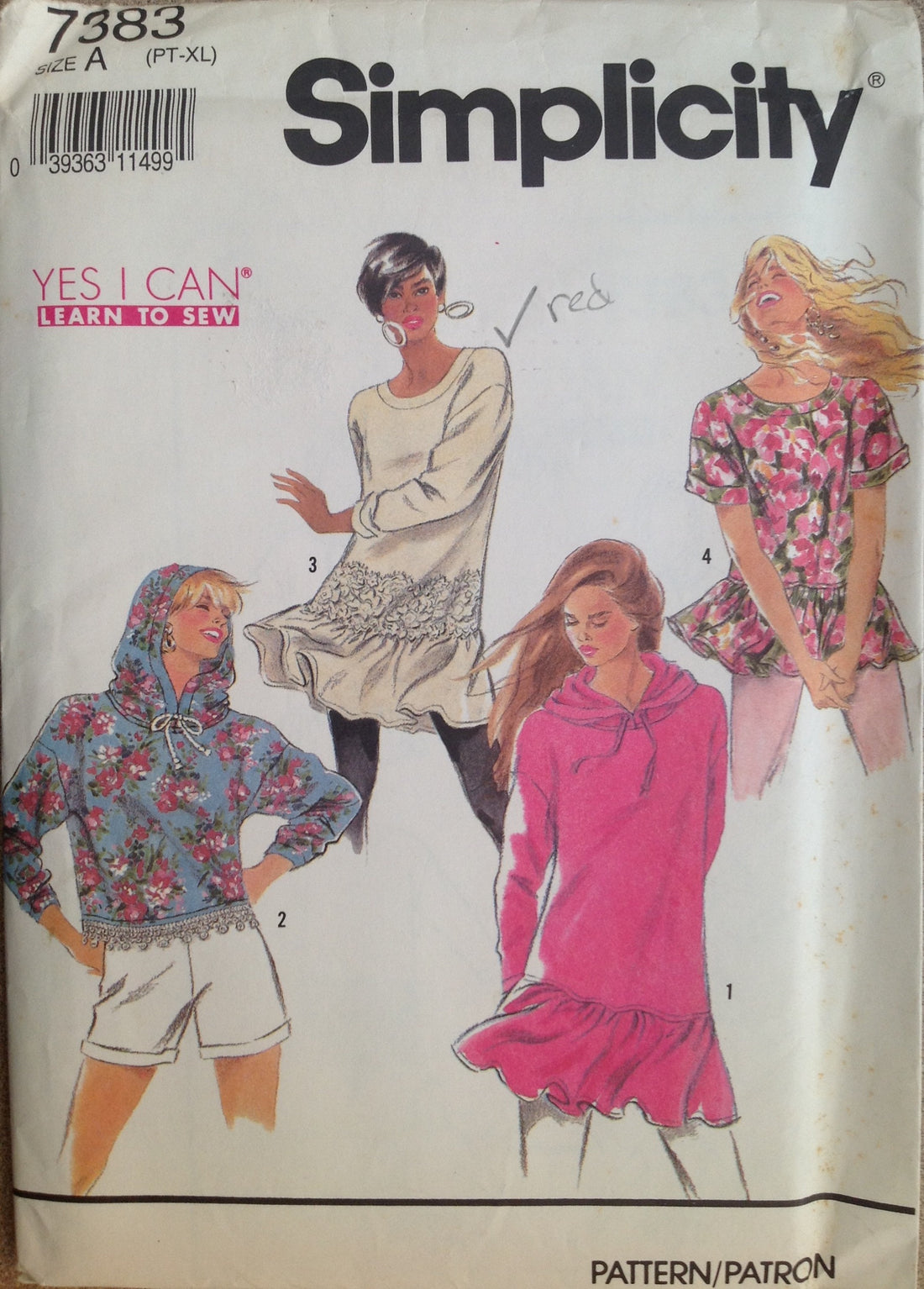 Simplicity 7383 Sewing Pattern (Vintage) UNCUT