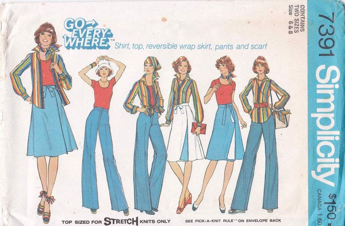 Simplicity 7391 Sewing Pattern (Vintage) CUT