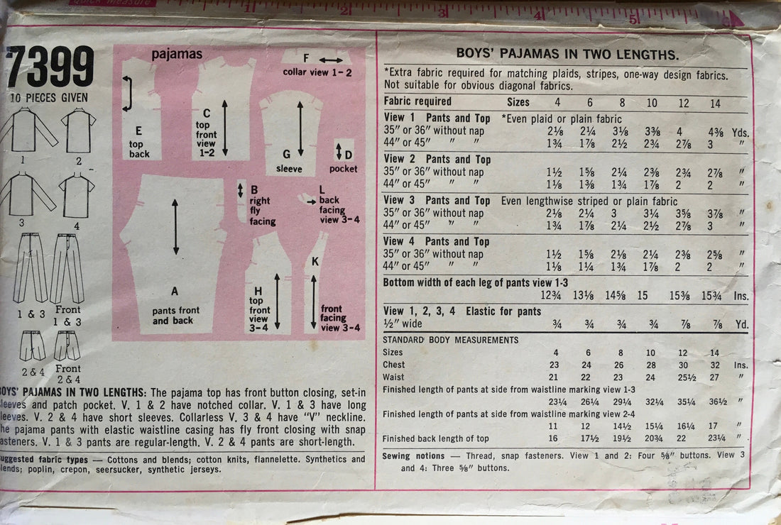 Simplicity 7399 Sewing Pattern (Vintage) CUT