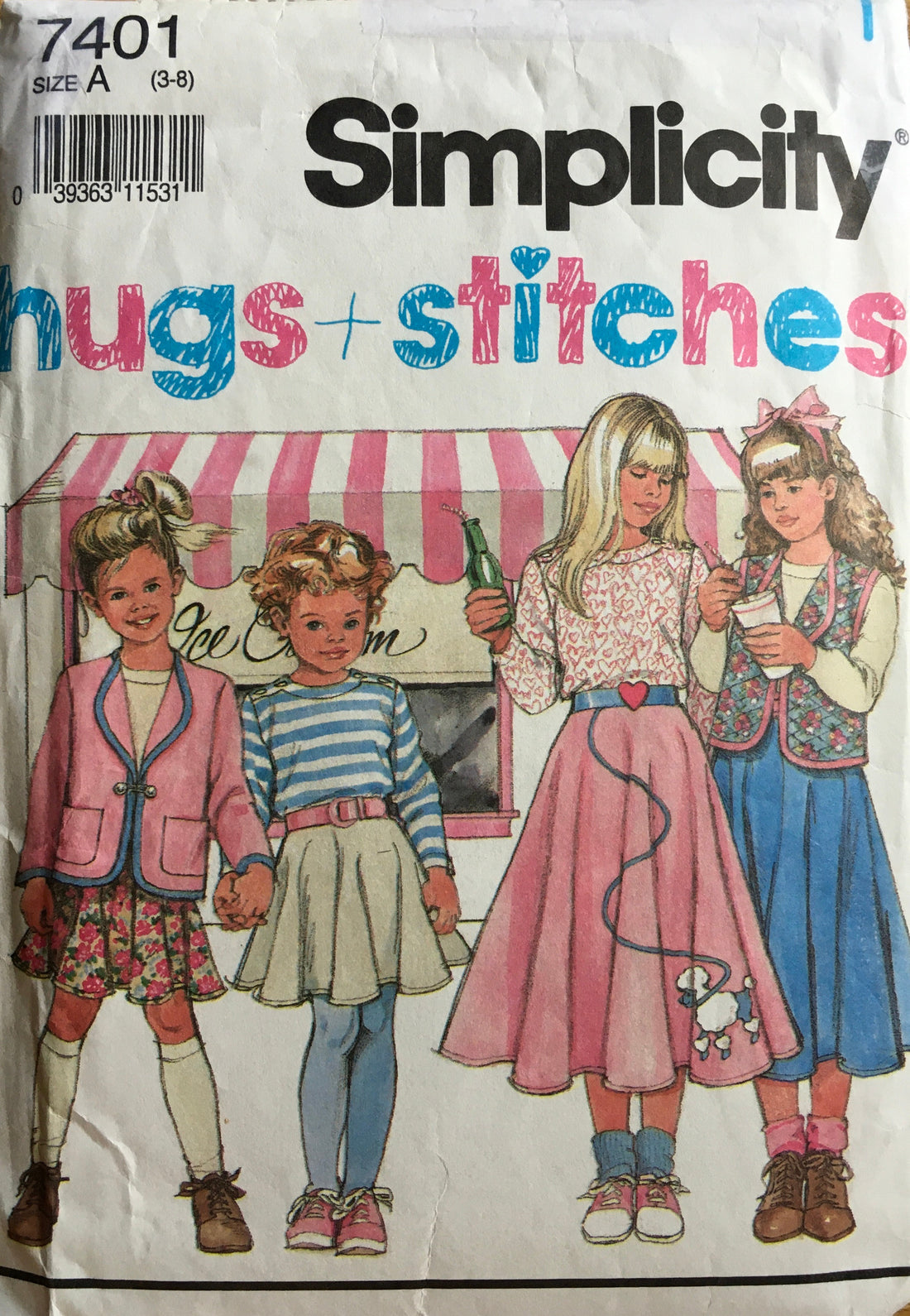 Simplicity 7401 Sewing Pattern (Vintage) CUT