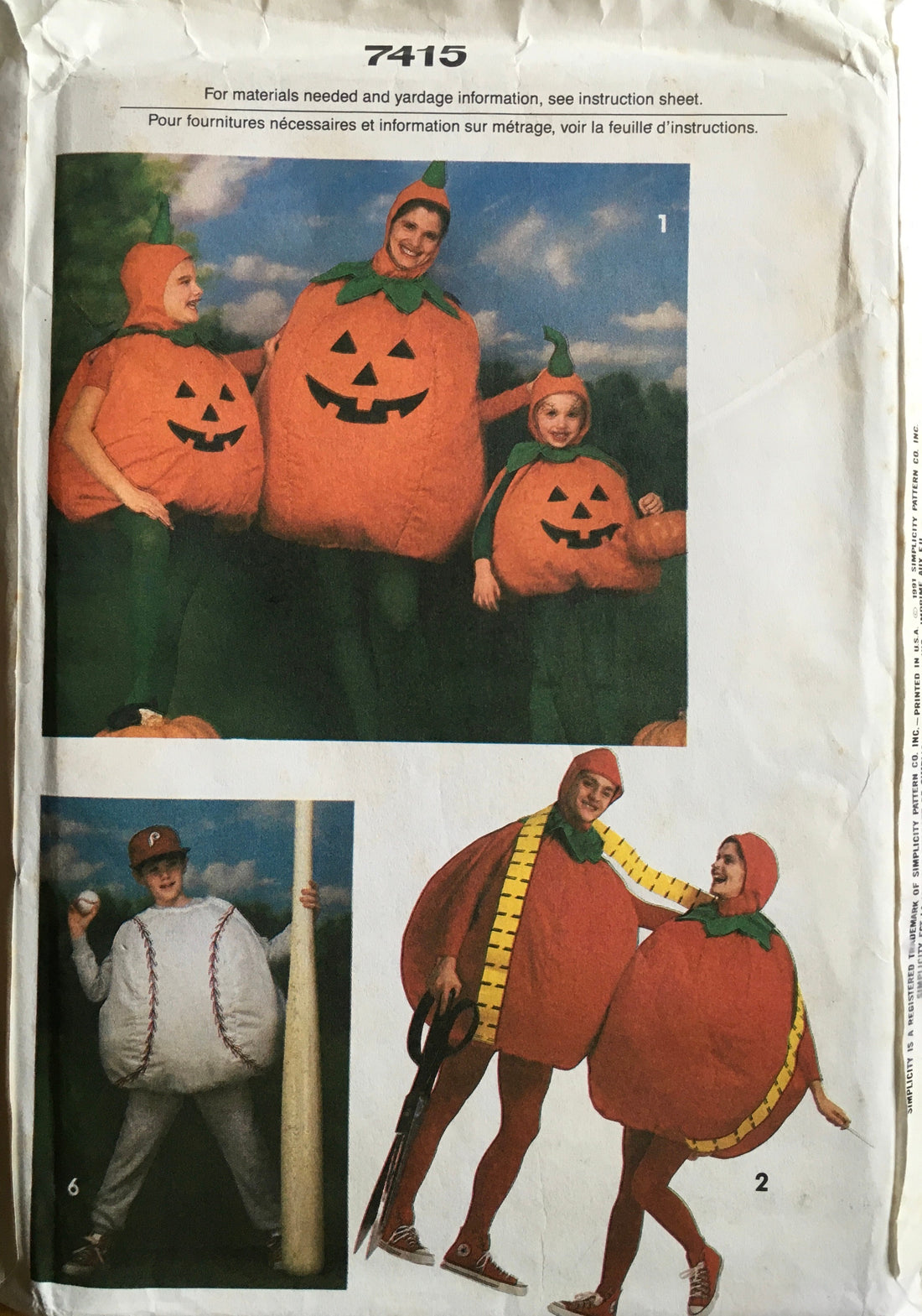 Simplicity 7415 Sewing Pattern (Vintage) UNCUT/CUT
