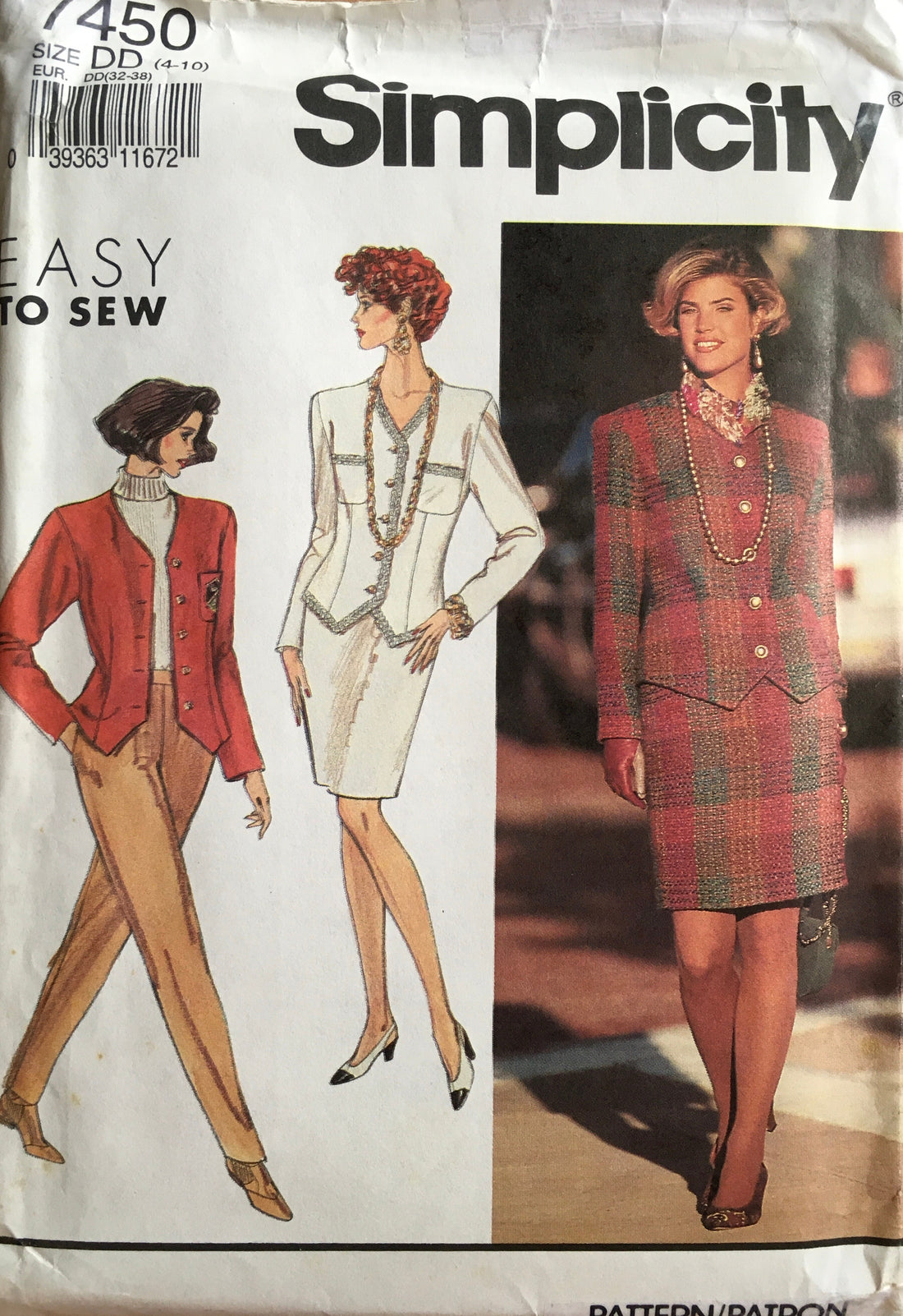 Simplicity 7450 Sewing Pattern (Vintage) UNCUT