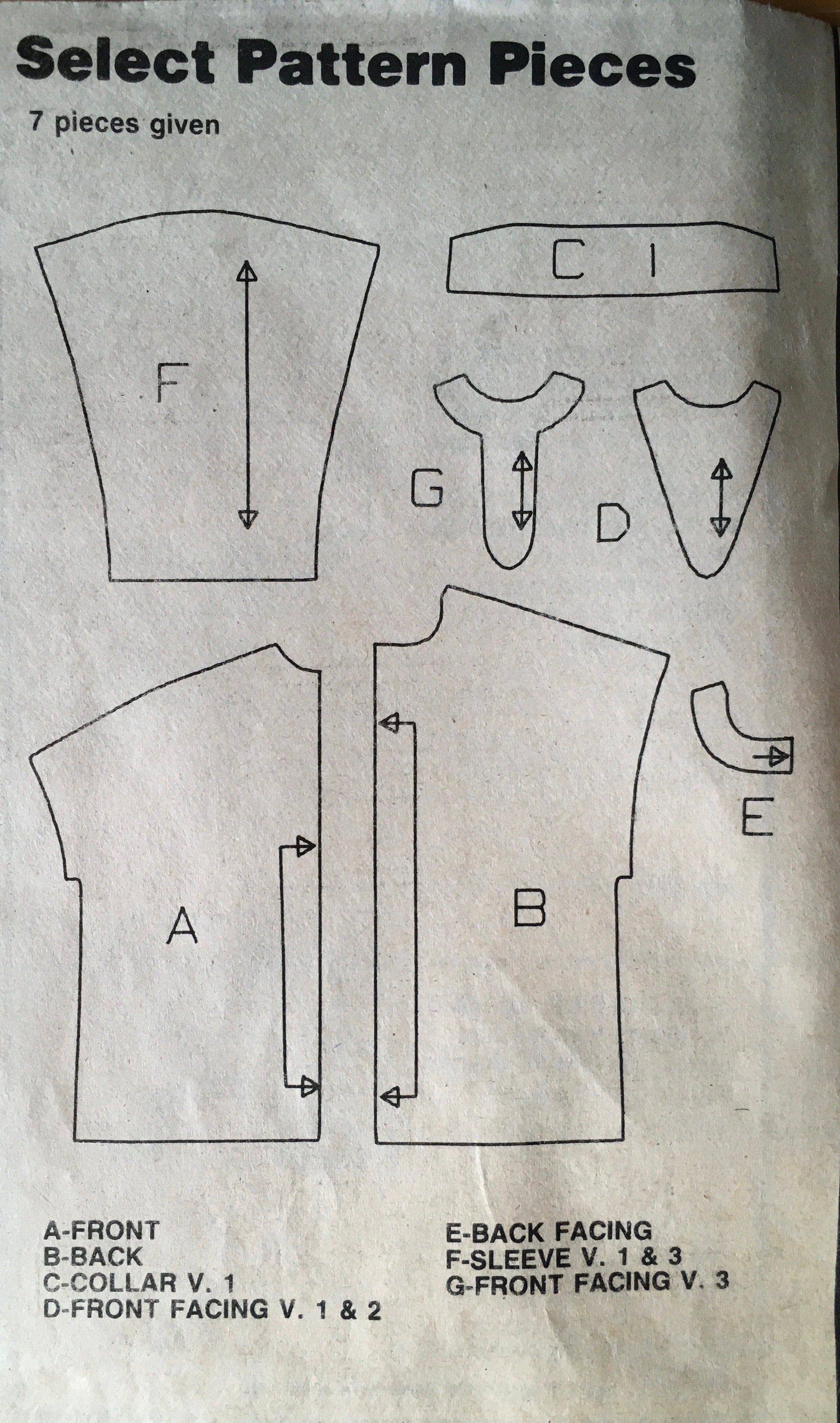 Simplicity 7450 Sewing Pattern (Vintage) CUT