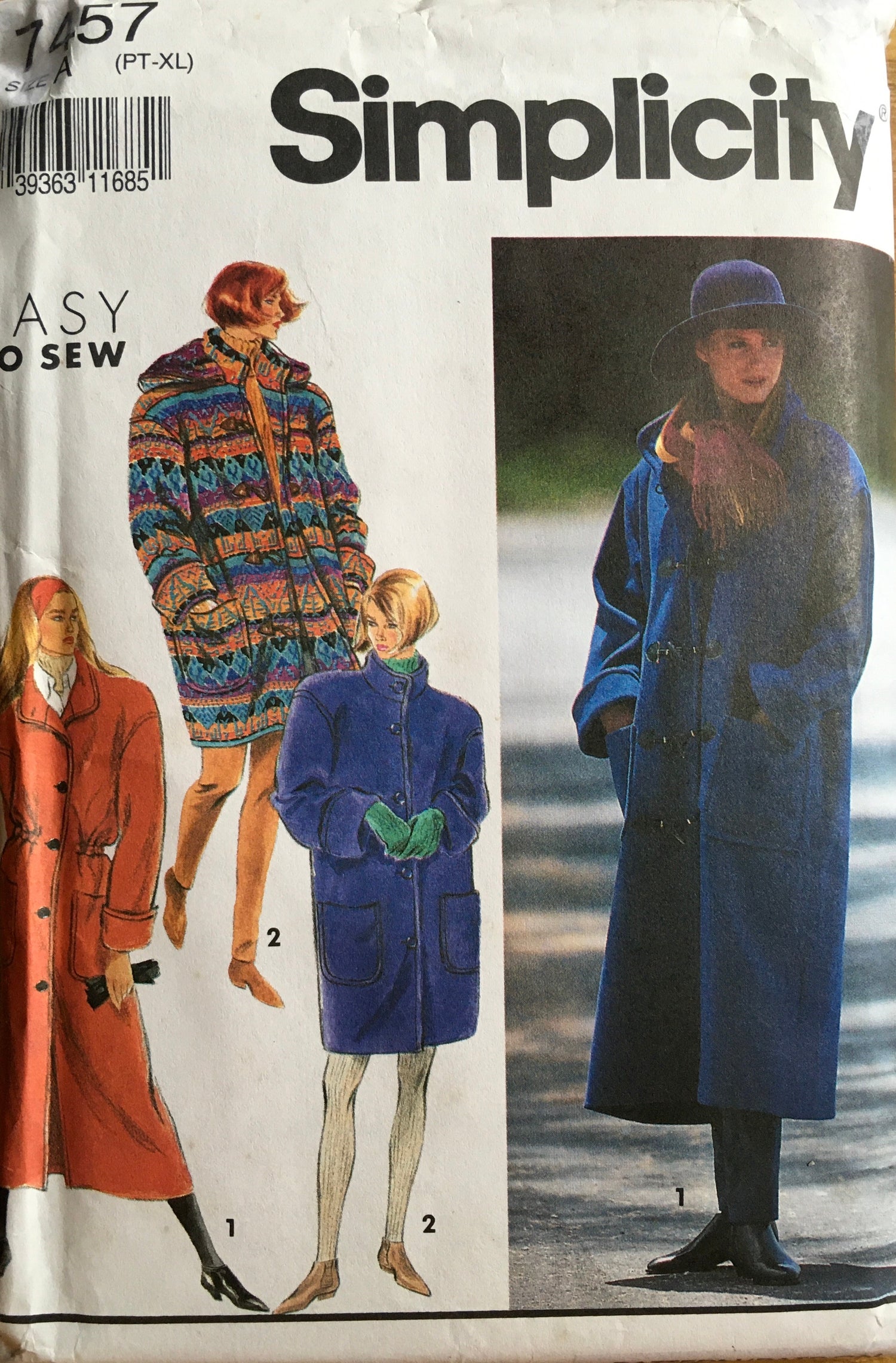 Simplicity 7457 Sewing Pattern (Vintage) UNCUT