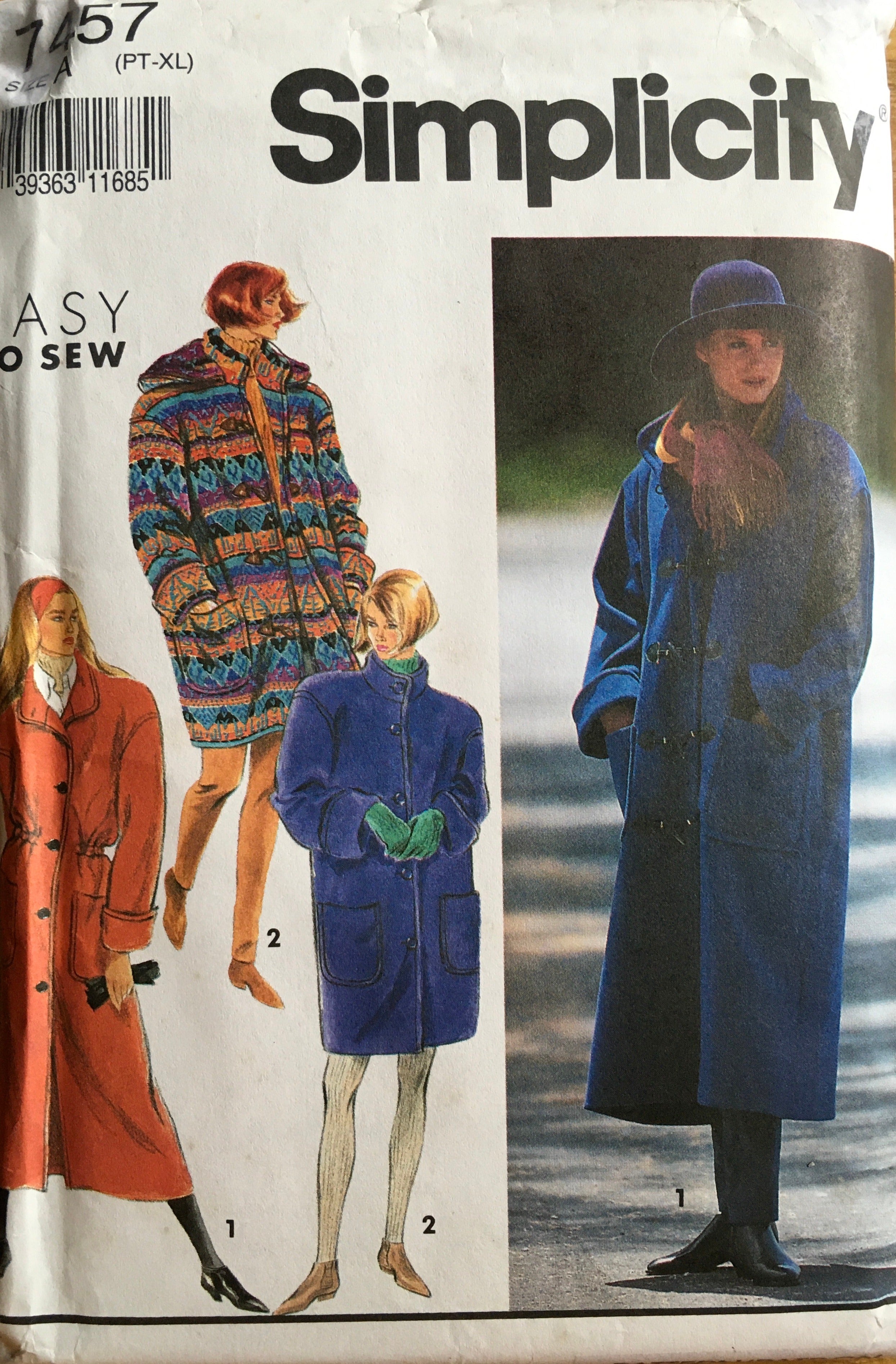 Simplicity 7457 Sewing Pattern (Vintage) UNCUT
