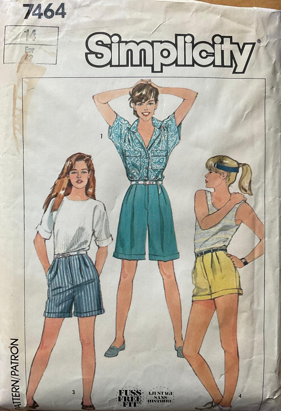 Simplicity 7464 Sewing Pattern (Vintage) CUT