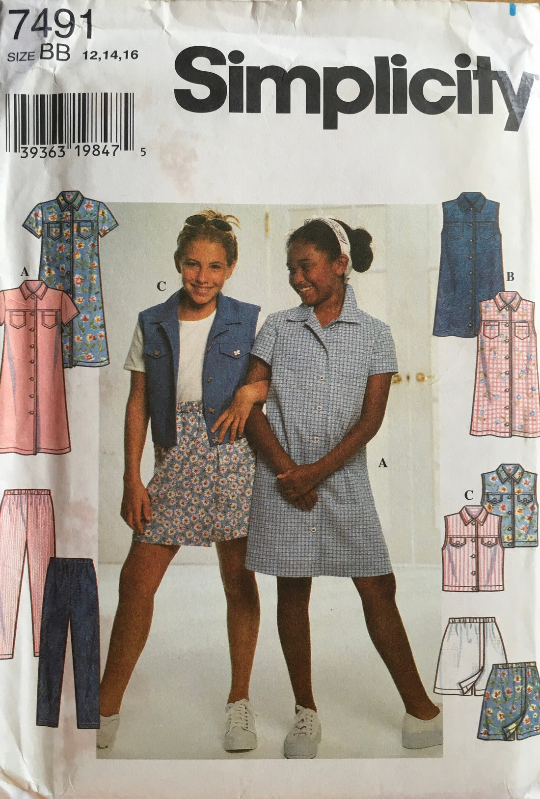 Simplicity 7491 Sewing Pattern (Vintage) UNCUT