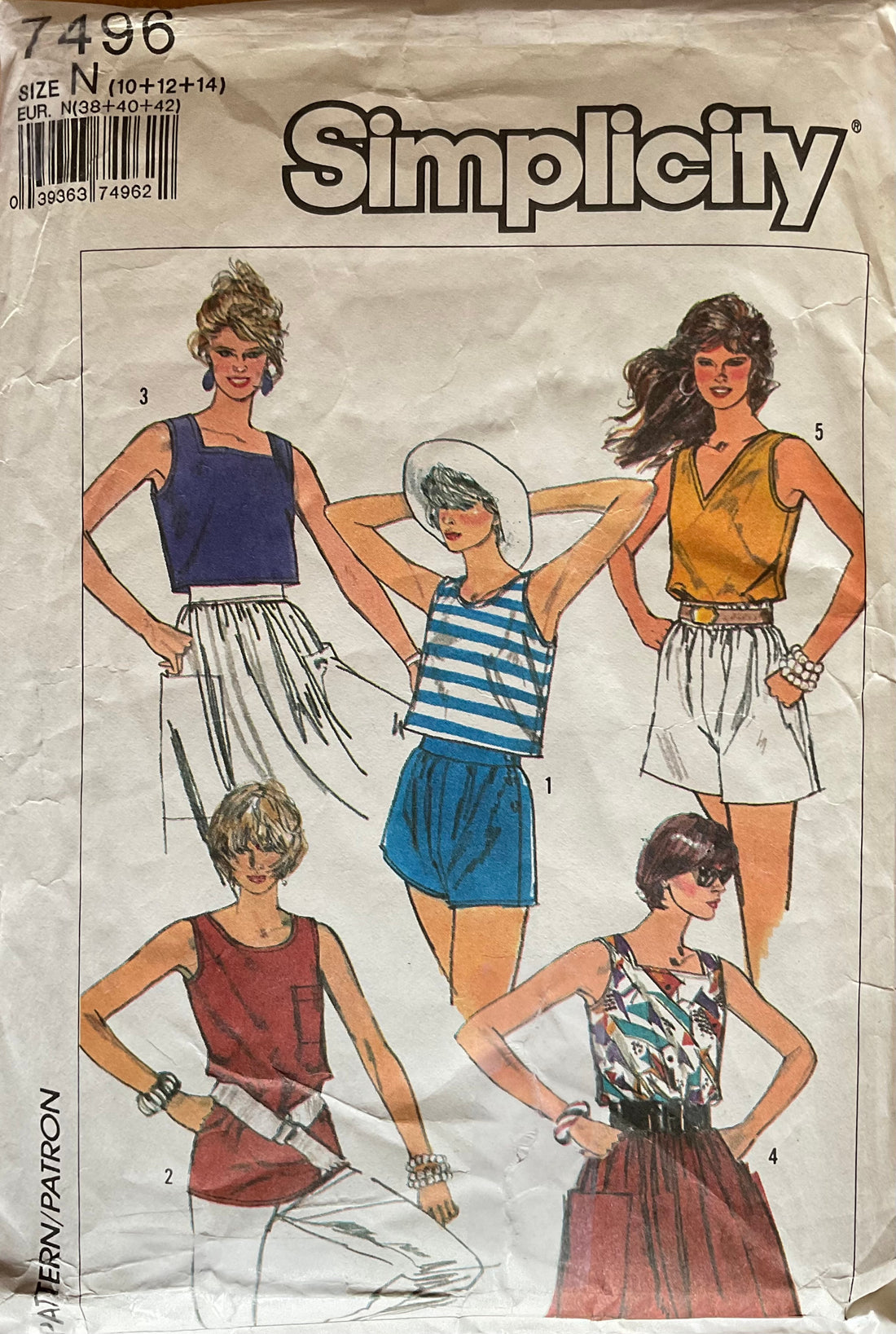Simplicity 7496 Sewing Pattern (Vintage) UNCUT