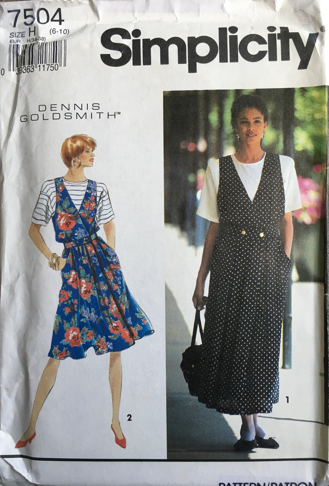 Simplicity 7504 Sewing Pattern (Vintage) UNCUT