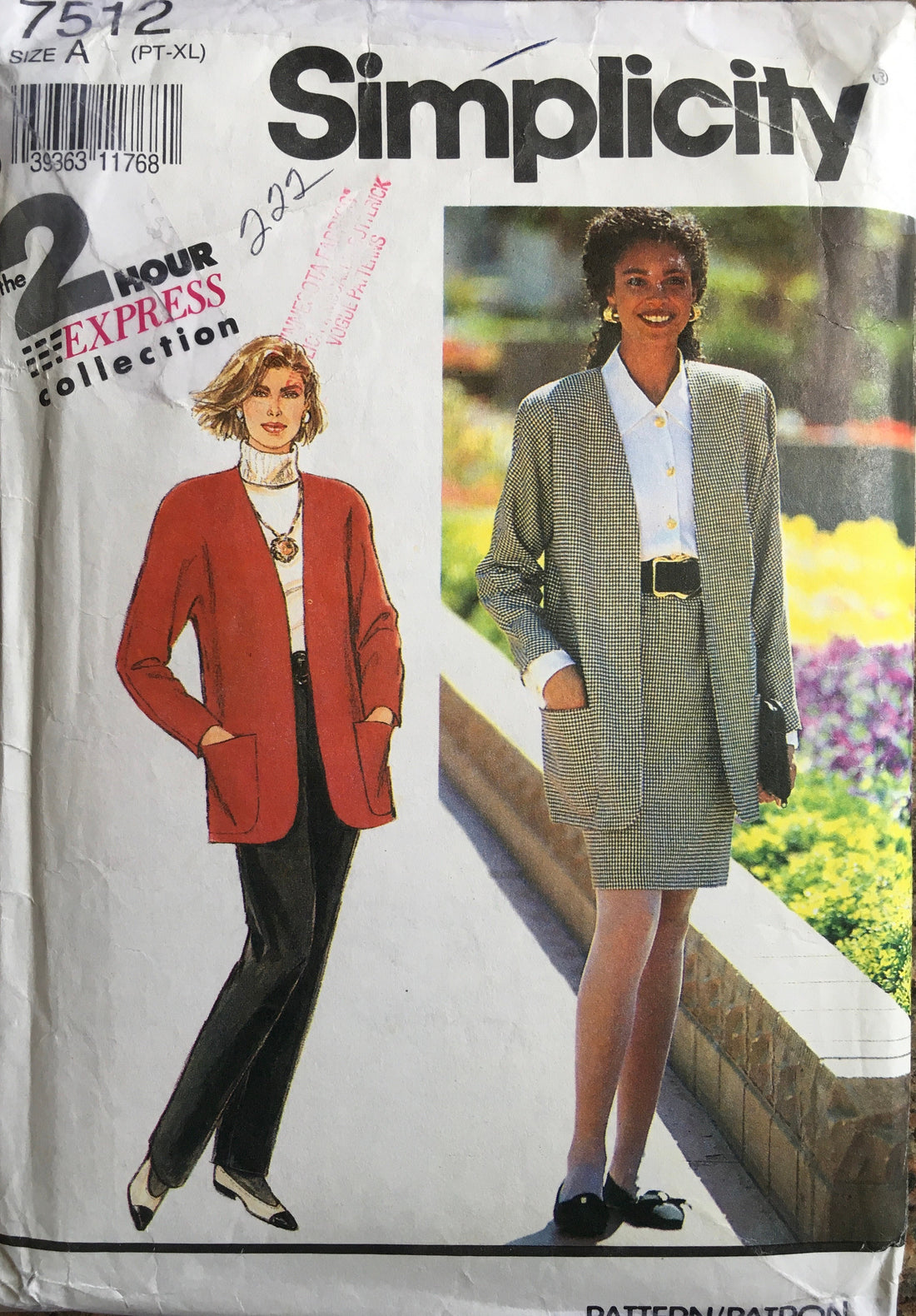 Simplicity 7512 Sewing Pattern (Vintage) CUT