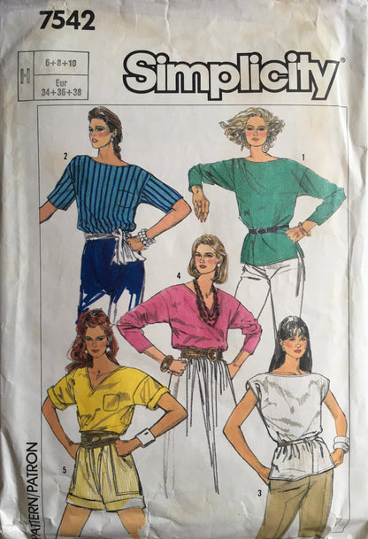 Simplicity 7542 Sewing Pattern (Vintage) CUT