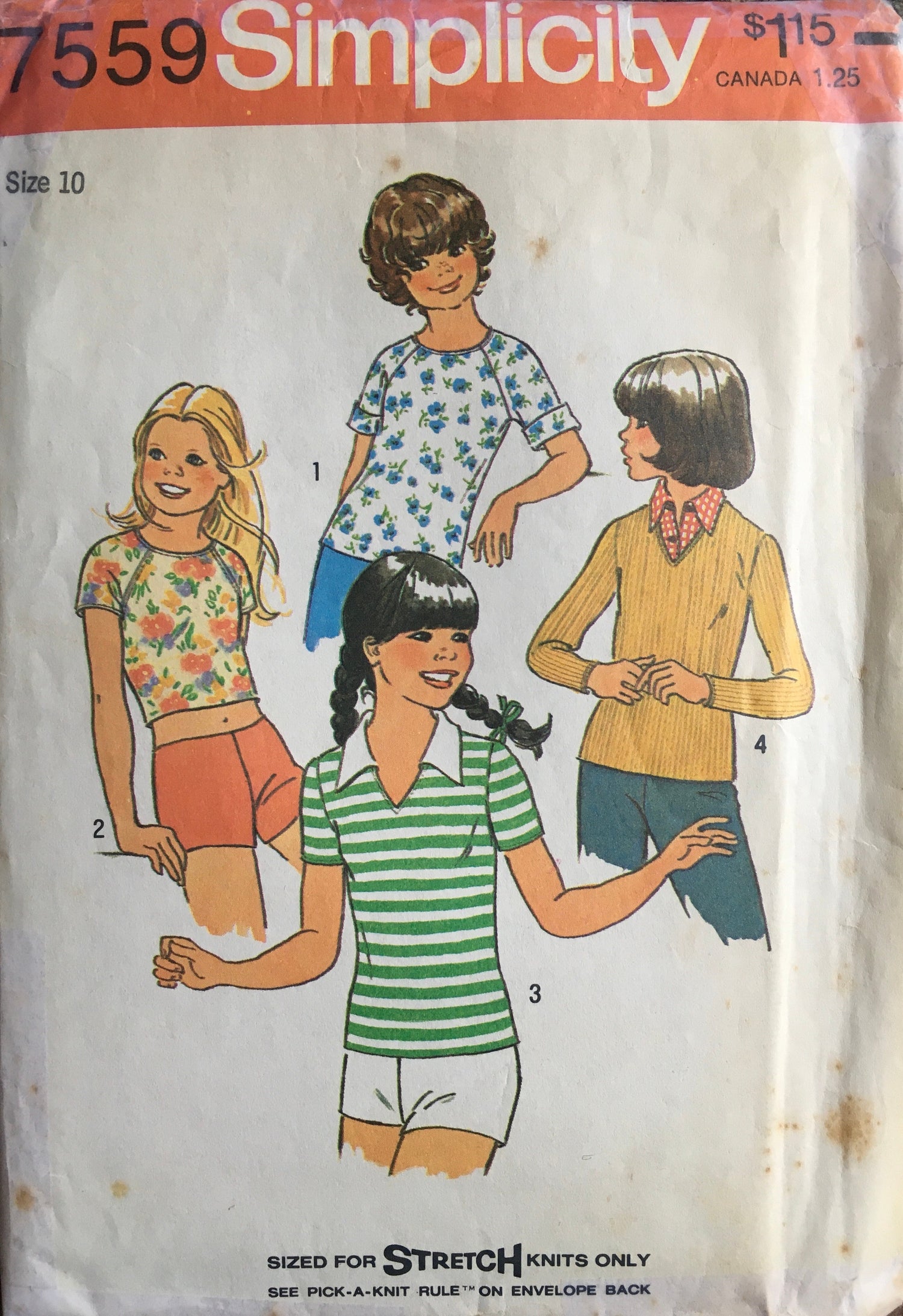 Simplicity 7559 Sewing Pattern (Vintage) CUT
