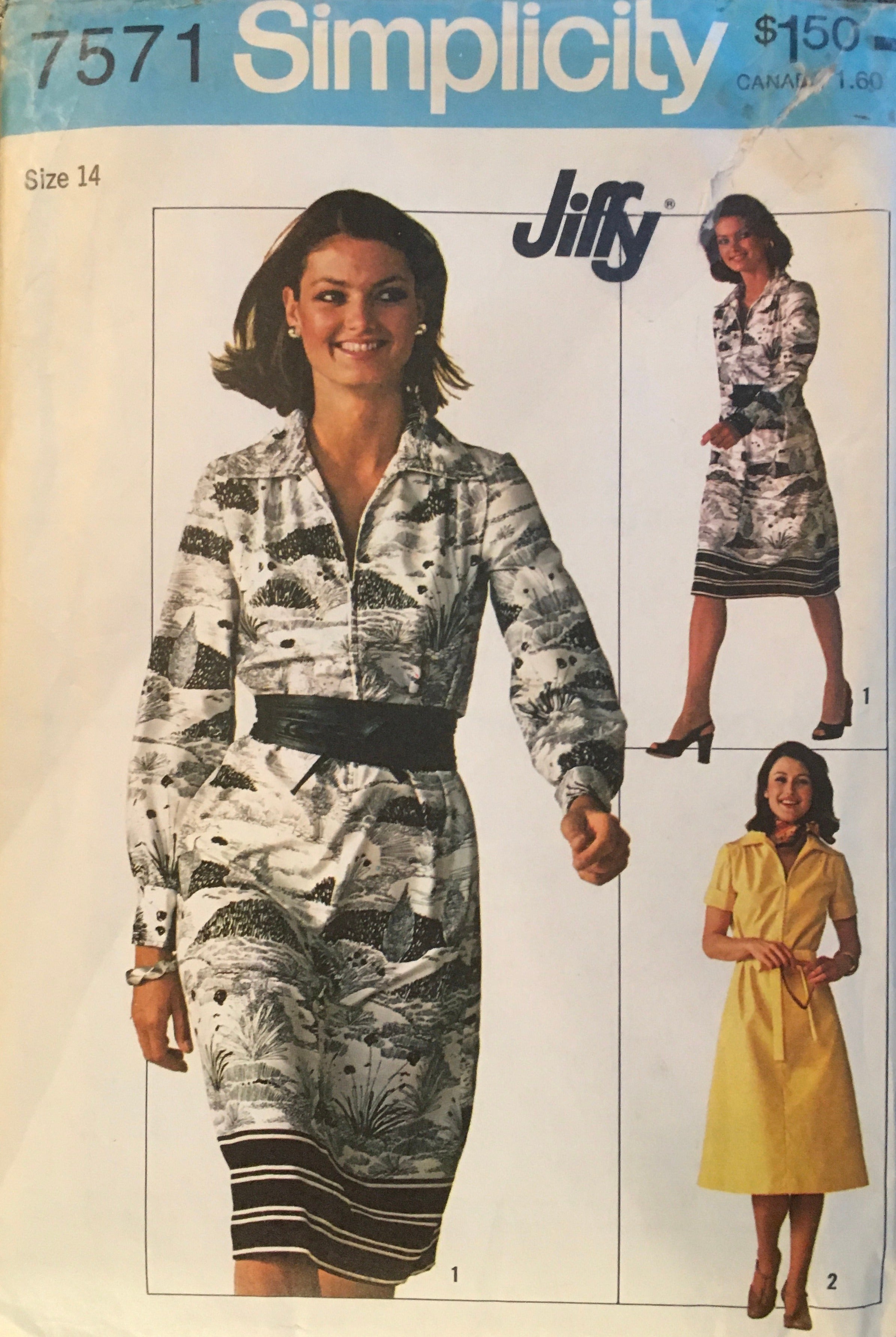 Simplicity 7571 Sewing Pattern (Vintage) CUT