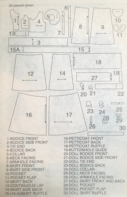 Simplicity 7607 Sewing Pattern (Vintage) UNCUT/CUT