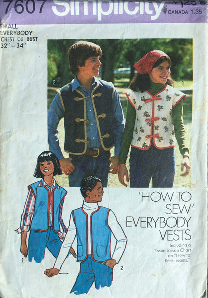 Simplicity 7607 Sewing Pattern (Vintage) CUT