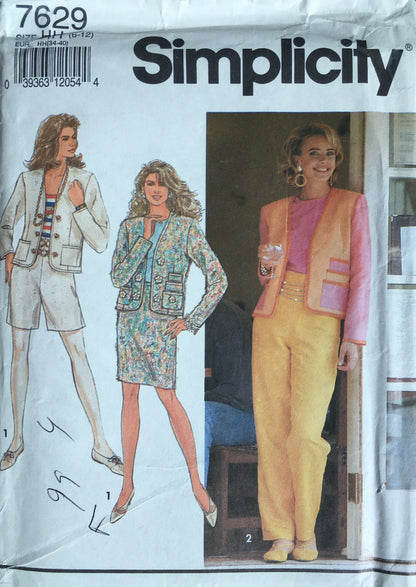 Simplicity 7629 Sewing Pattern (Vintage) UNCUT