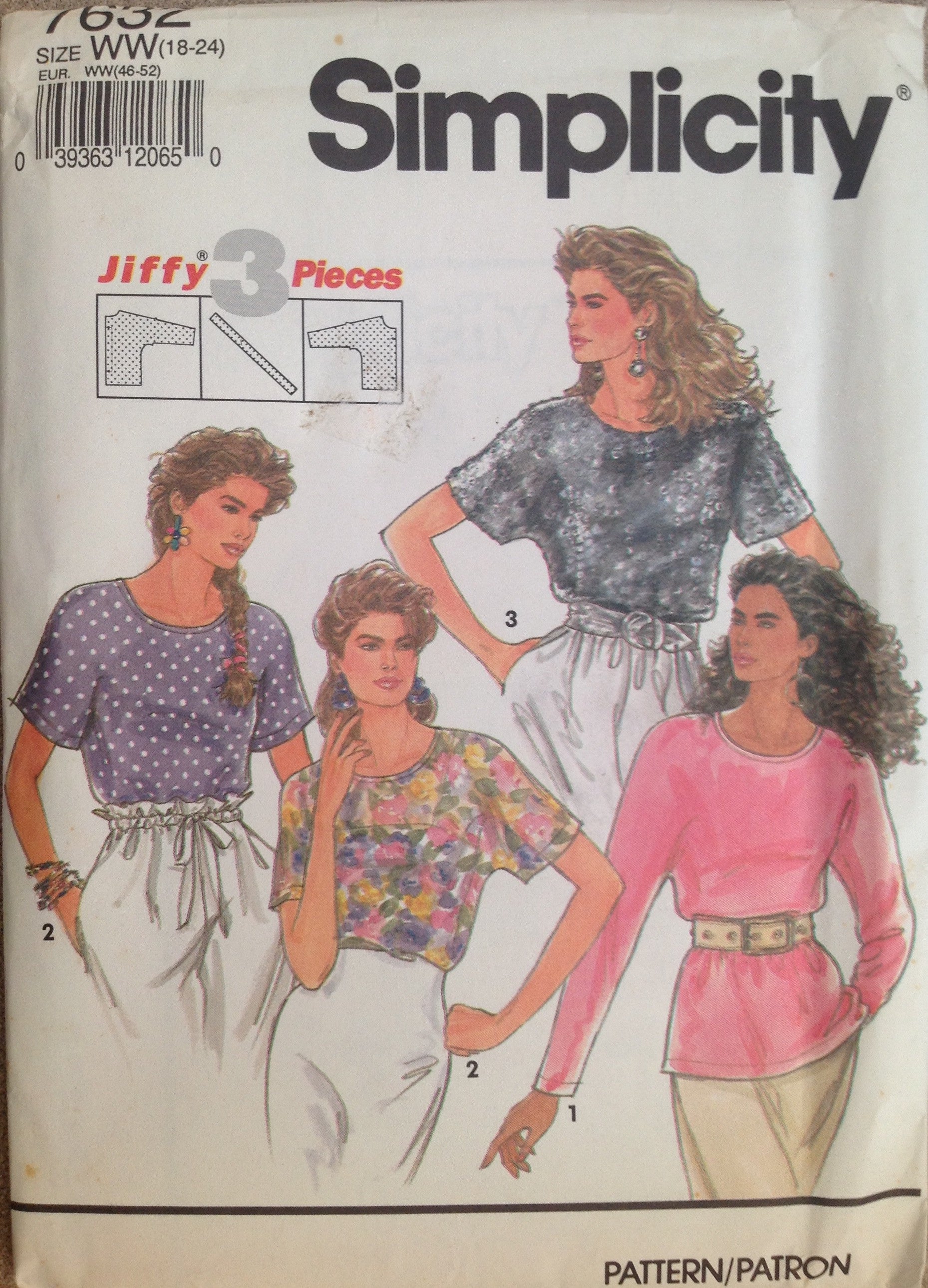 Simplicity 7632 Sewing Pattern (Vintage) UNCUT/CUT
