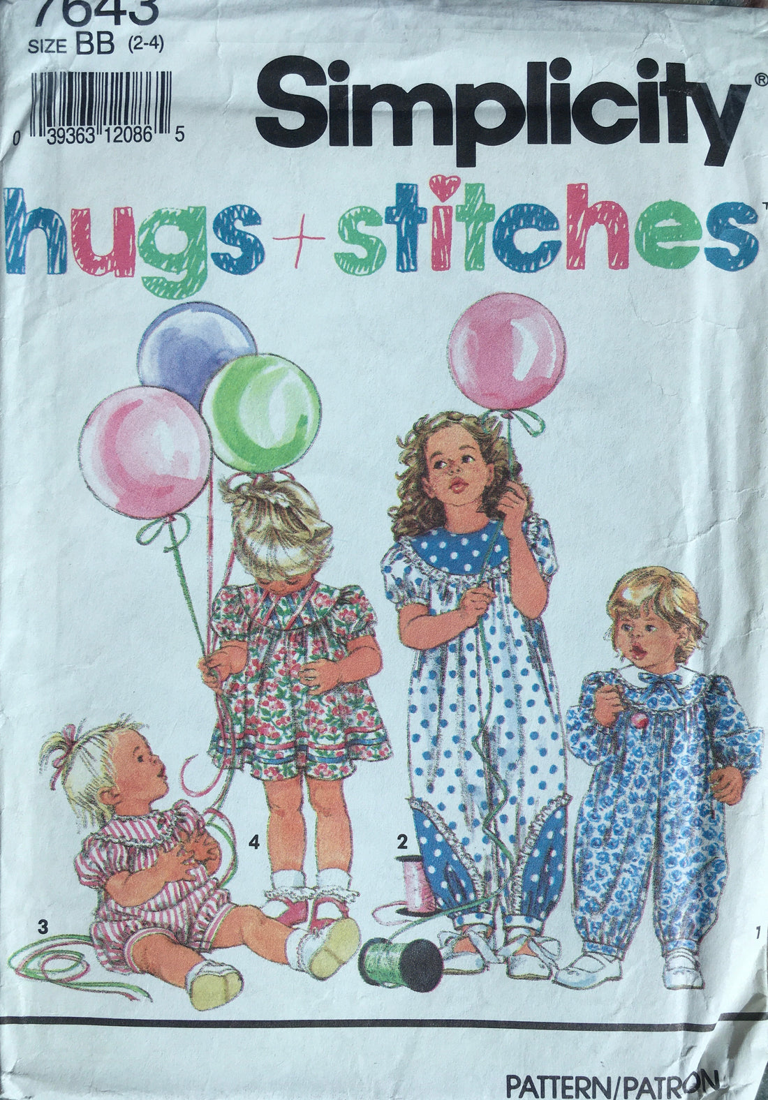 Simplicity 7643 Sewing Pattern (Vintage) UNCUT