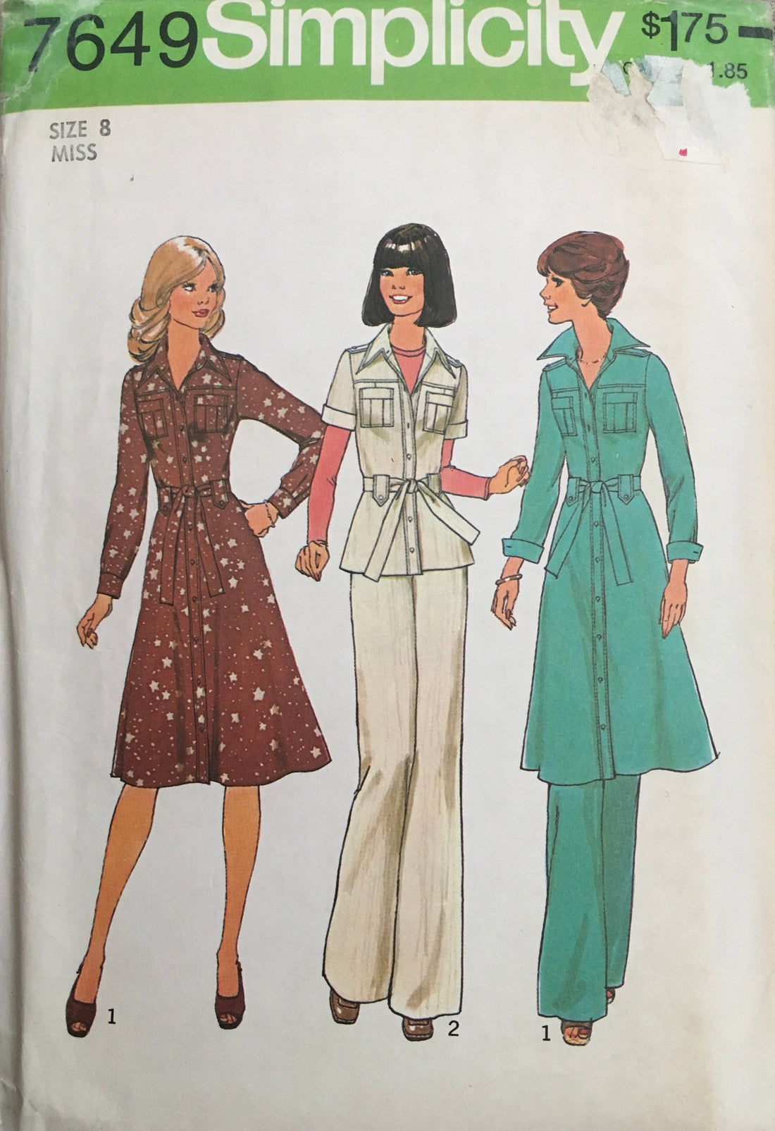 Simplicity 7649 Sewing Pattern (Vintage) UNCUT/CUT