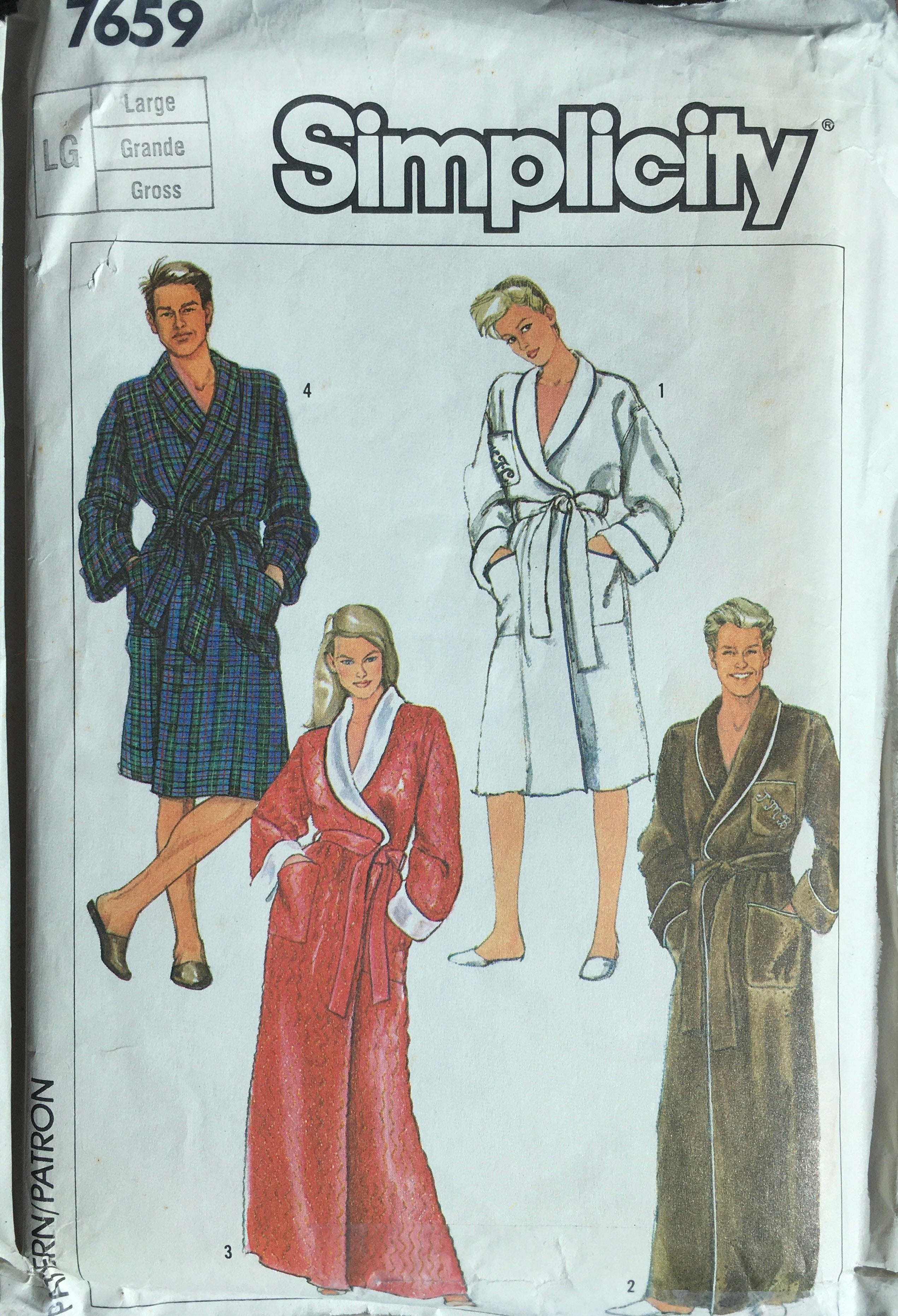 Simplicity 7659 Sewing Pattern (Vintage) CUT