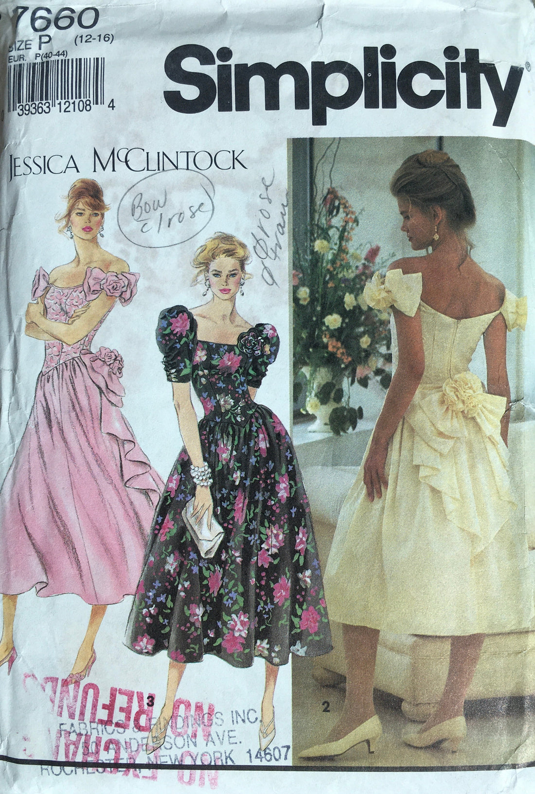 Simplicity 7660 Sewing Pattern (Vintage) CUT