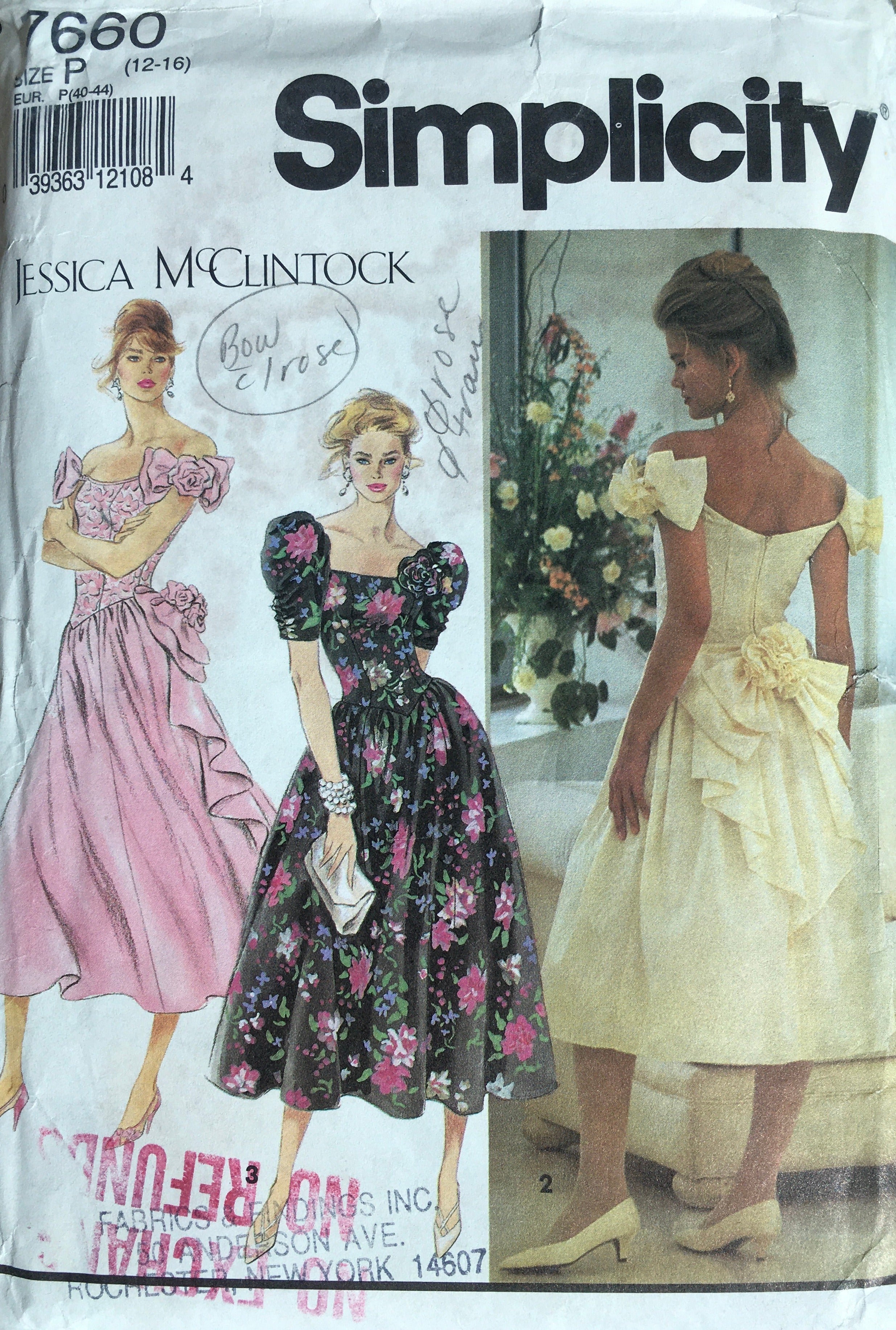 Simplicity 7660 Sewing Pattern (Vintage) CUT