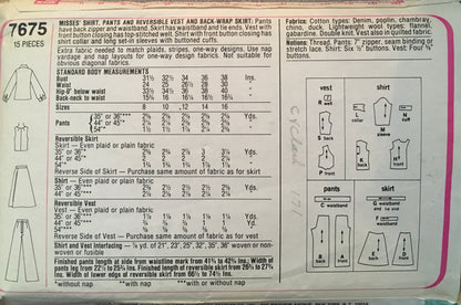 Simplicity 7675 Sewing Pattern (Vintage) CUT