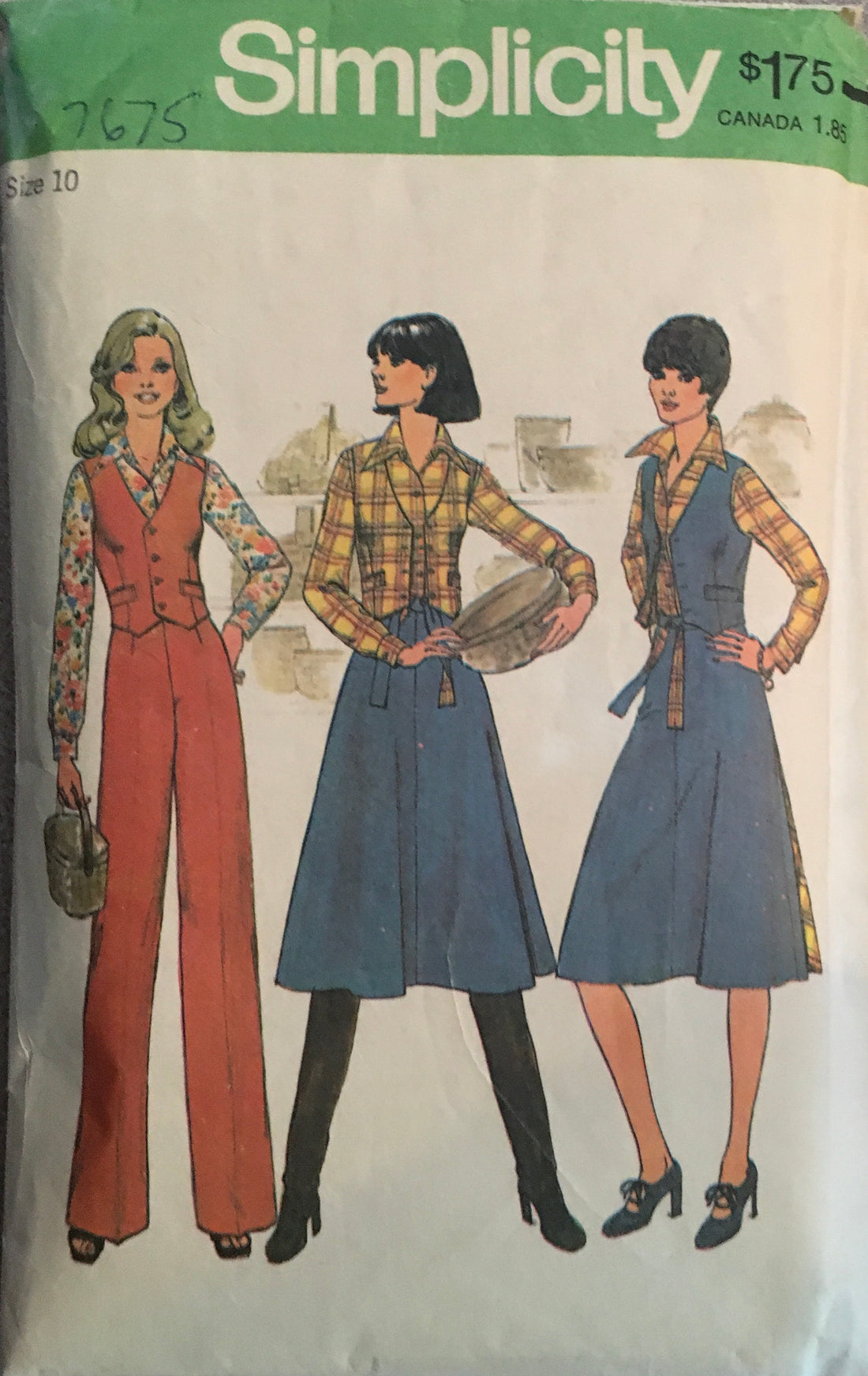 Simplicity 7675 Sewing Pattern (Vintage) CUT
