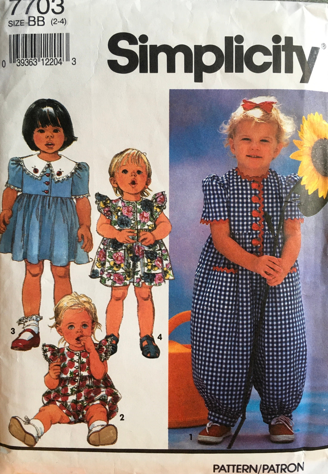 Simplicity 7703 Sewing Pattern (Vintage) UNCUT
