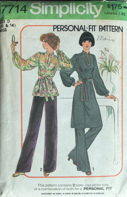 Simplicity 7714 Sewing Pattern (Vintage) CUT