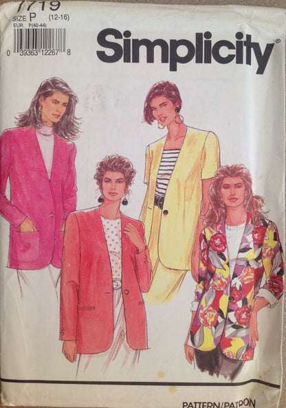 Simplicity 7719 Sewing Pattern (Vintage) UNCUT