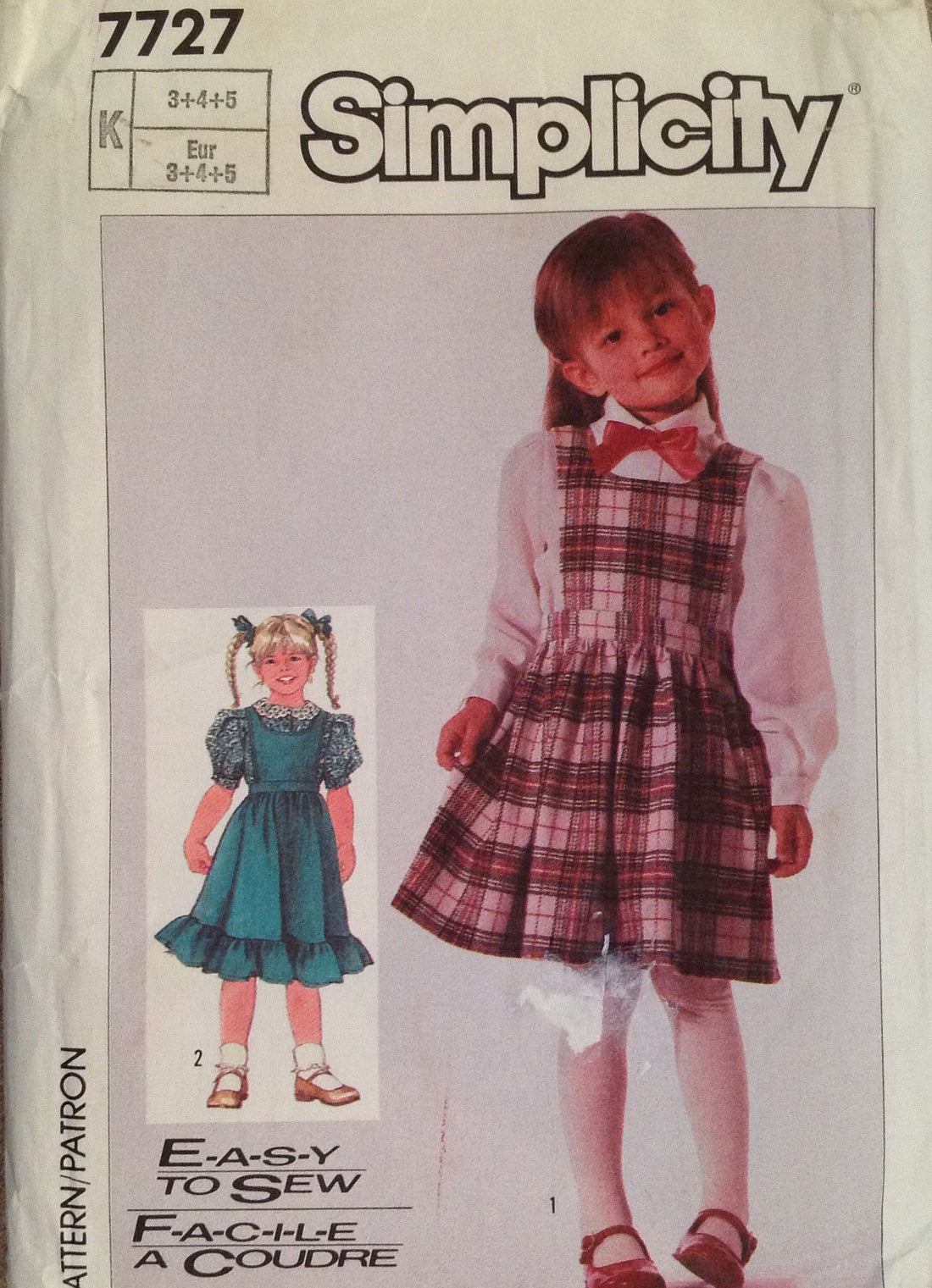 Simplicity 7727 Sewing Pattern (Vintage) UNCUT