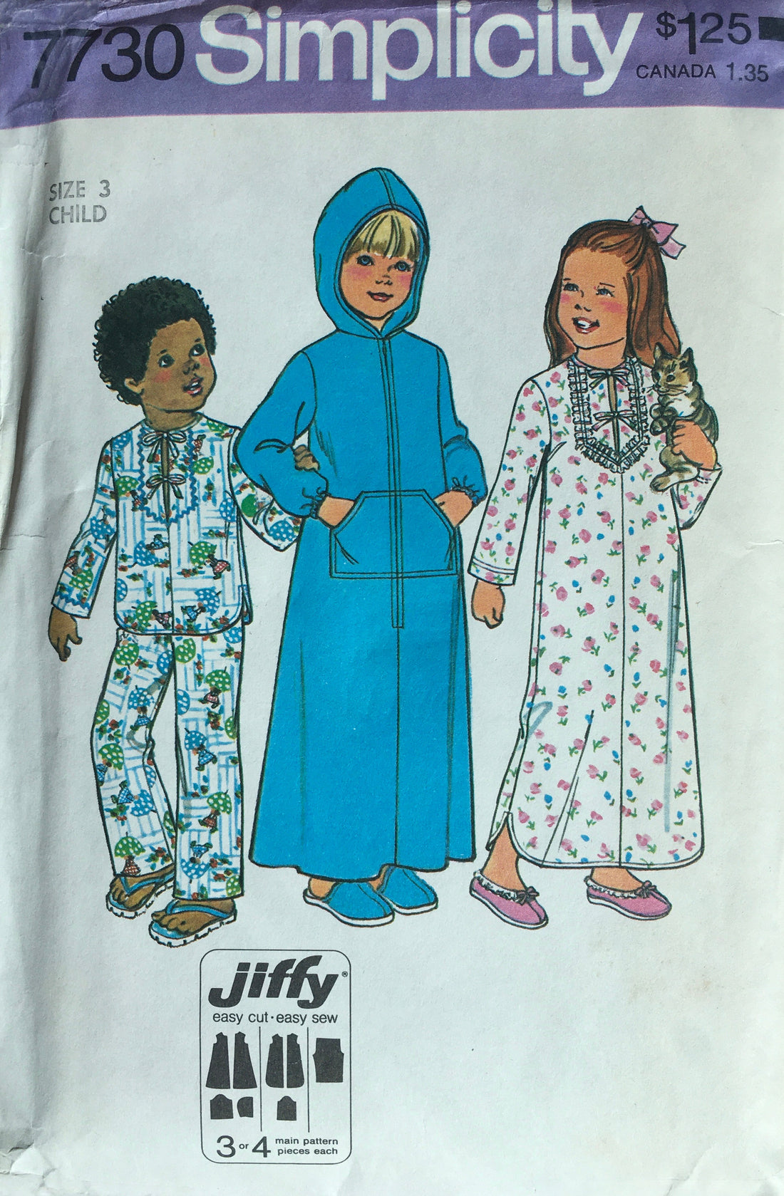 Simplicity 7730 Sewing Pattern (Vintage) CUT