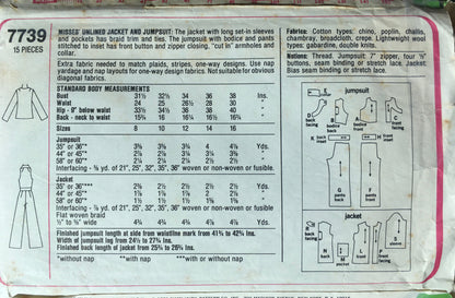 Simplicity 7739 Sewing Pattern (Vintage) CUT