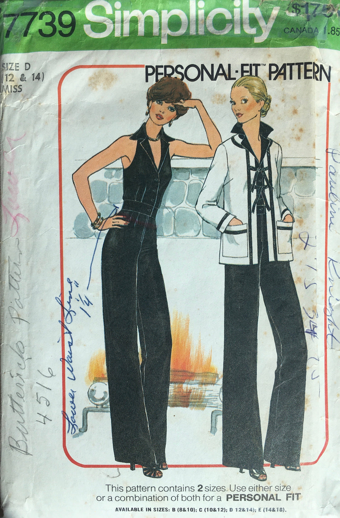 Simplicity 7739 Sewing Pattern (Vintage) CUT
