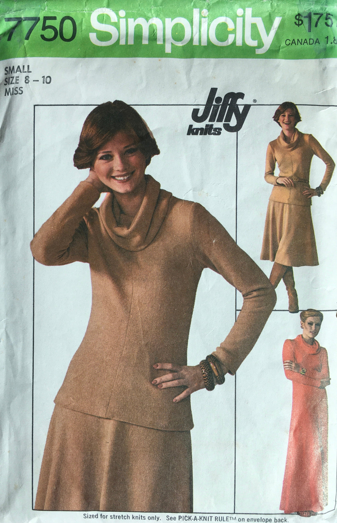 Simplicity 7750 Sewing Pattern (Vintage) CUT