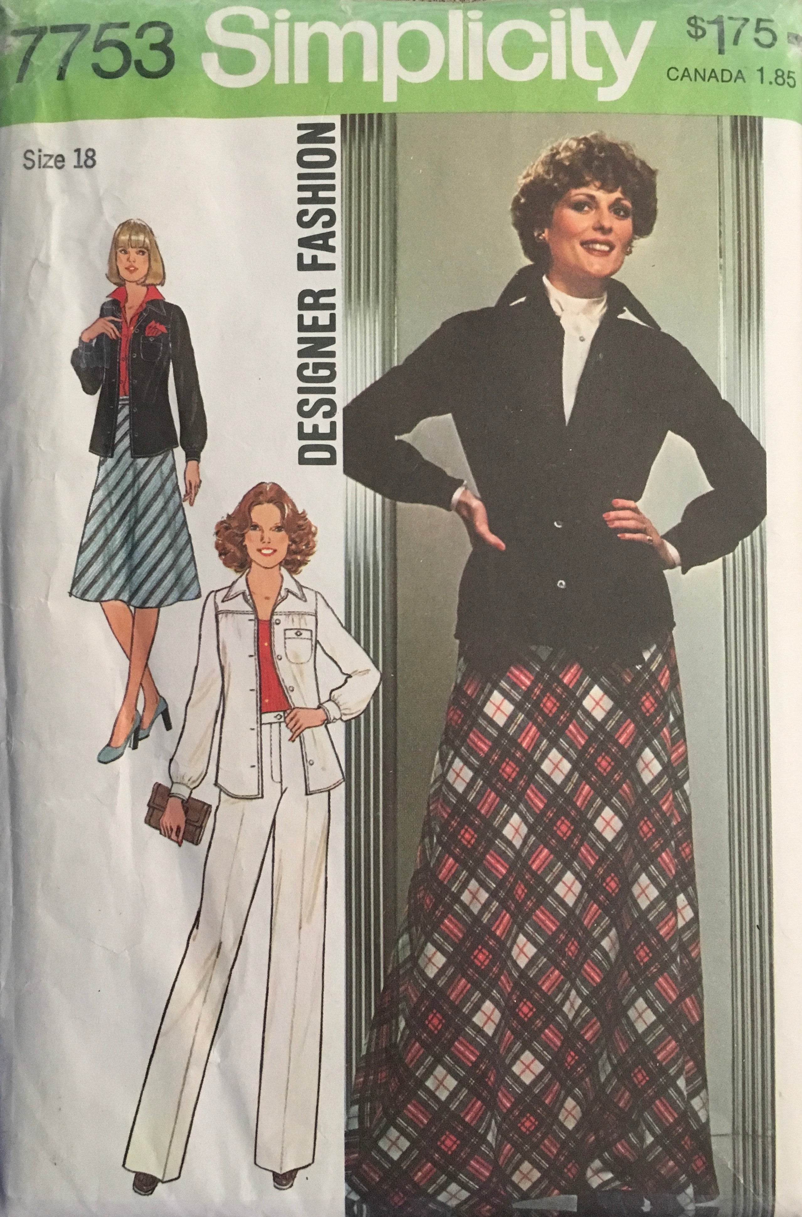 Simplicity 7753 Sewing Pattern (Vintage) UNCUT/CUT