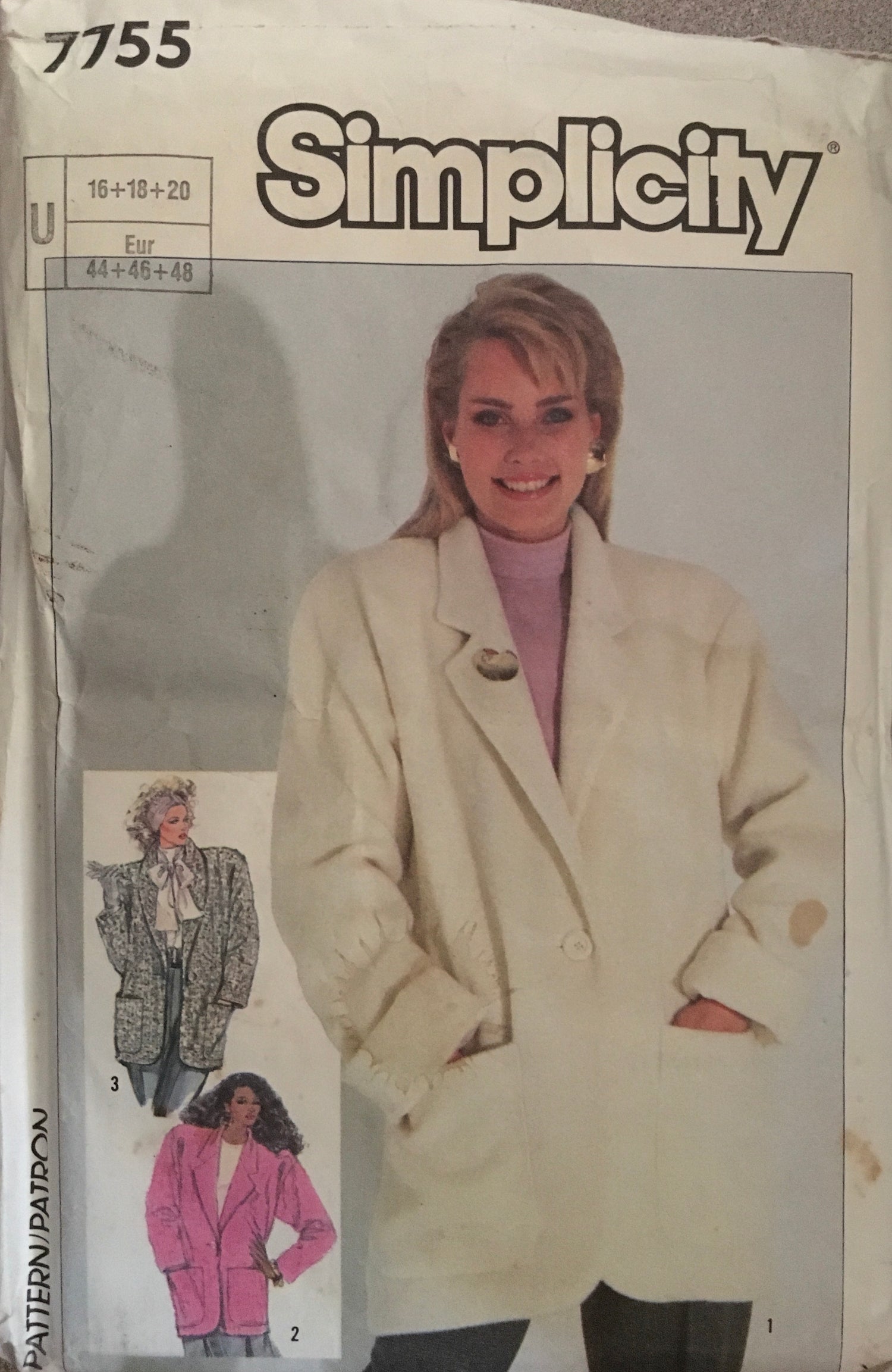 Simplicity 7755 Sewing Pattern (Vintage) UNCUT/CUT