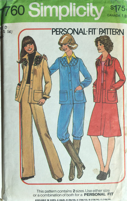 Simplicity 7760 Sewing Pattern (Vintage) CUT