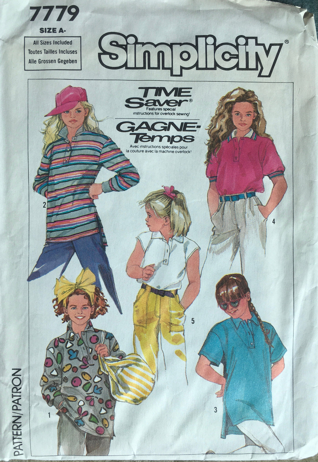 Simplicity 7779 Sewing Pattern (Vintage) CUT