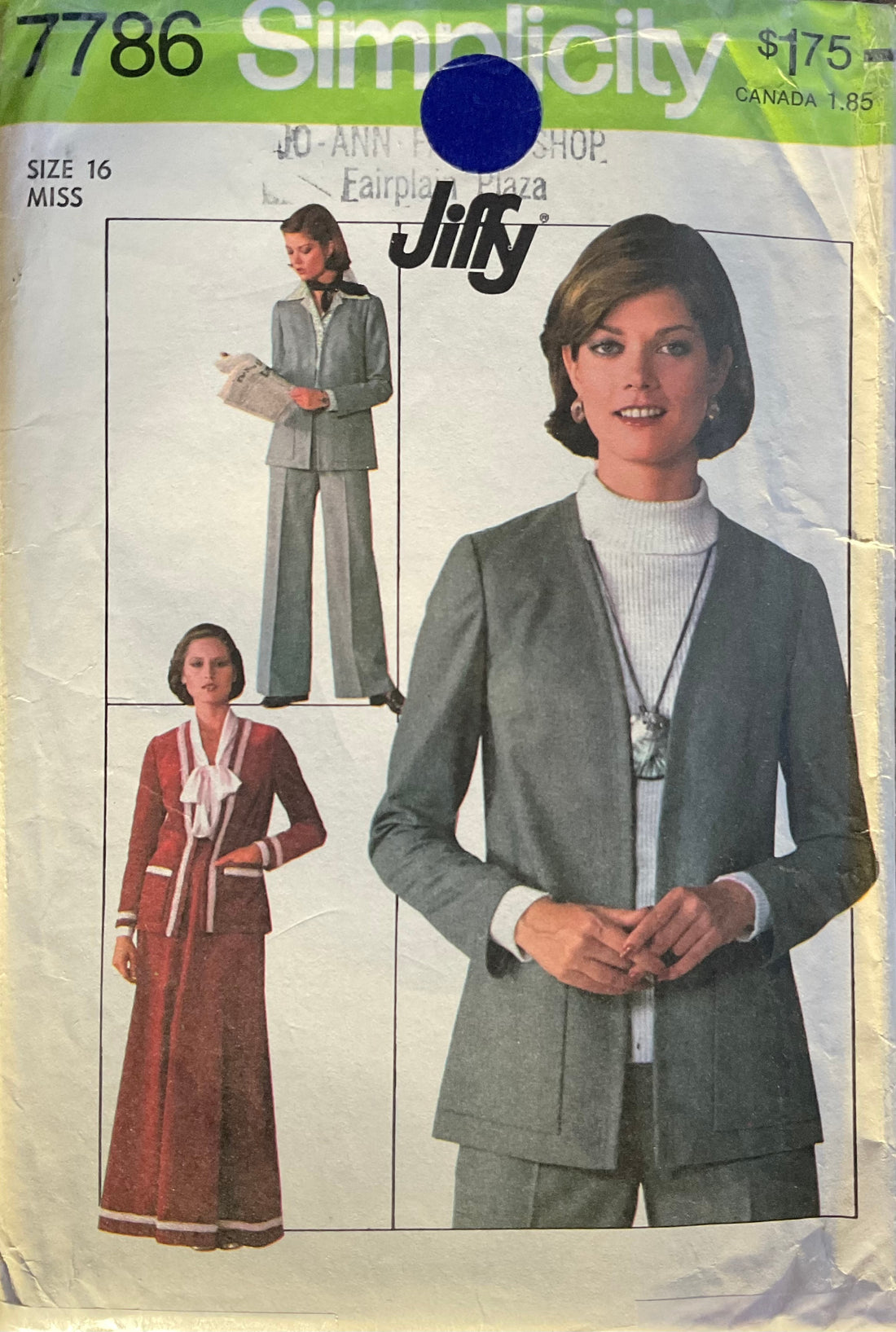 Simplicity 7786 Sewing Pattern (Vintage) UNCUT