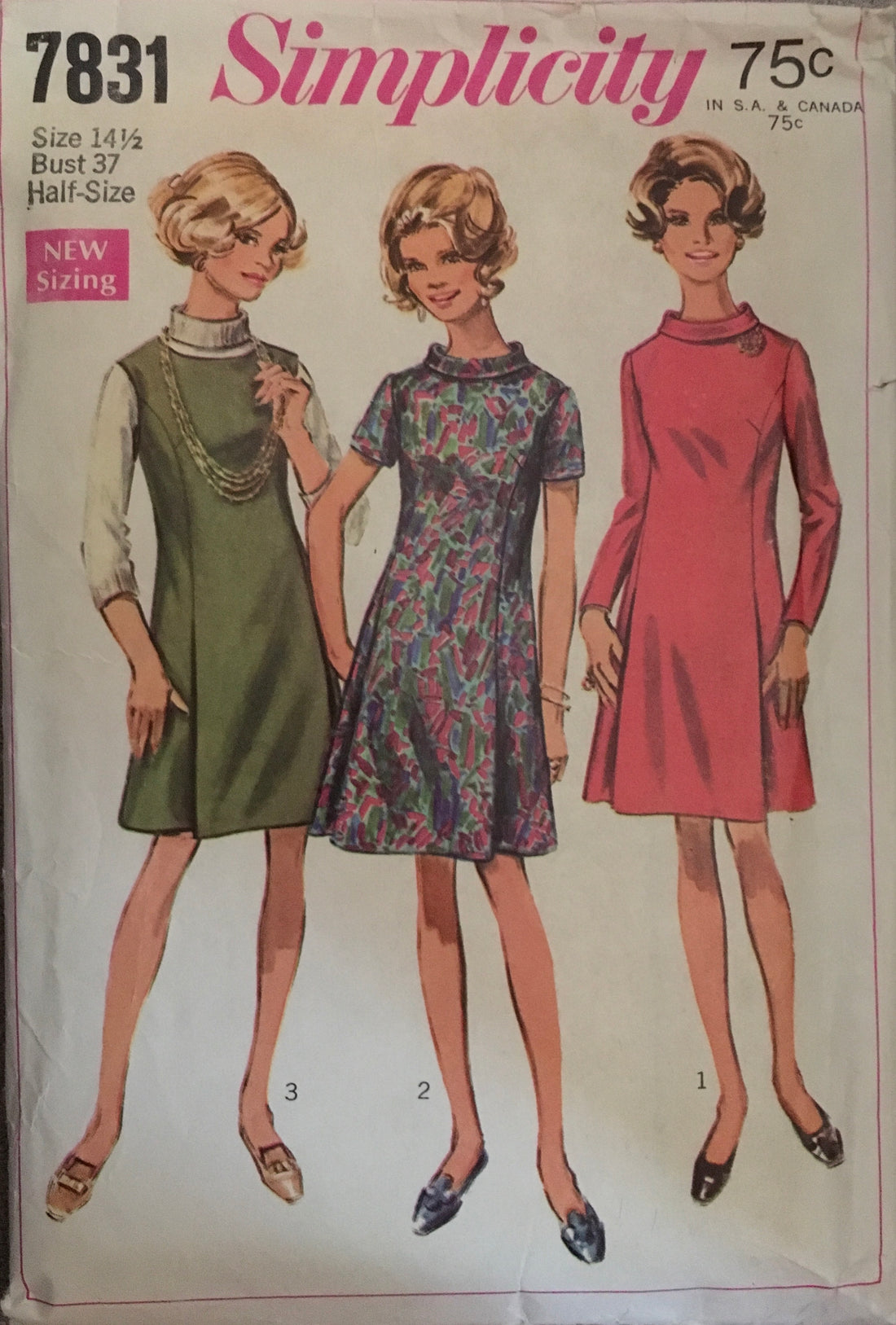 Simplicity 7831 Sewing Pattern (Vintage) CUT