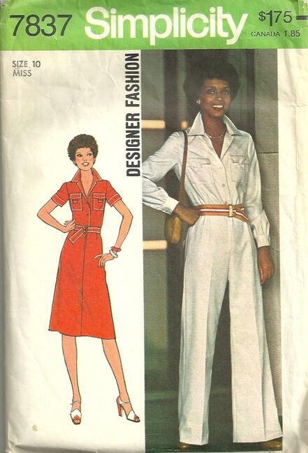 Simplicity 7837 Sewing Pattern (Vintage) UNCUT
