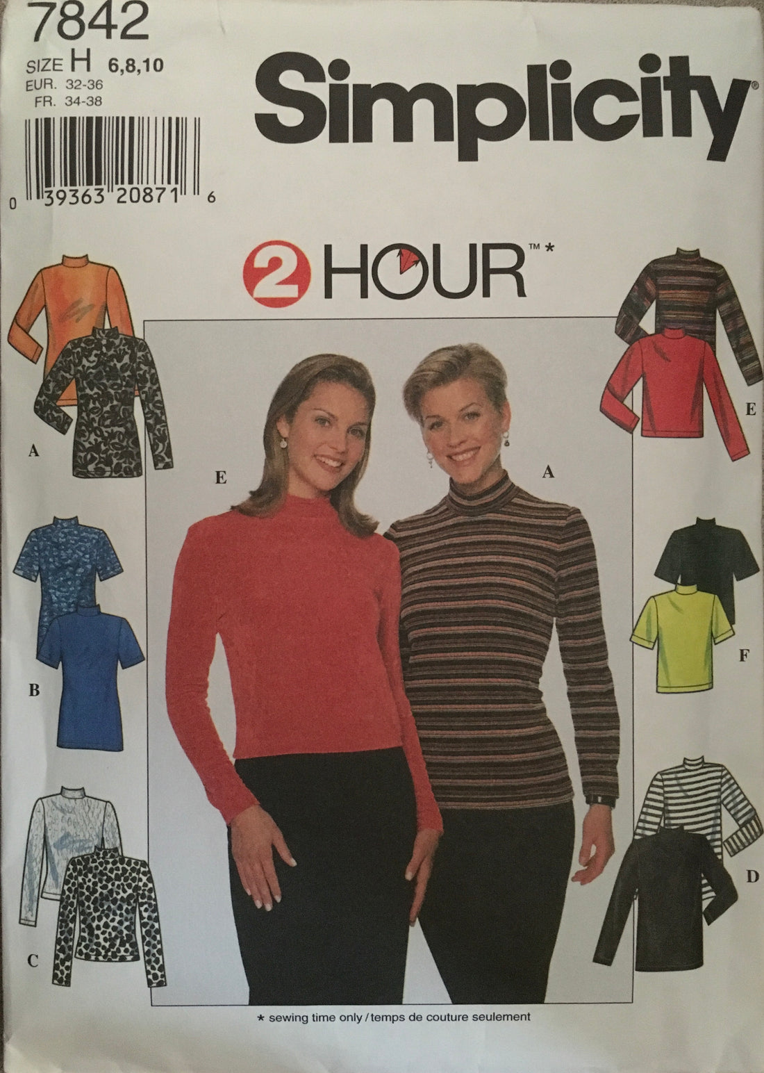 Simplicity 7842 Sewing Pattern (Vintage) CUT