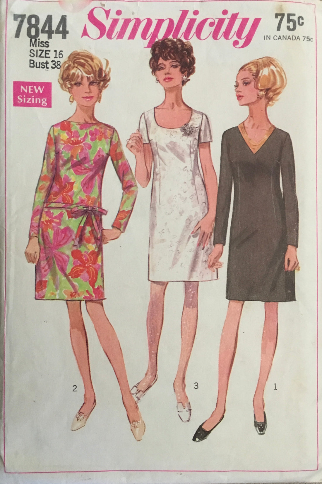 Simplicity 7844 Sewing Pattern (Vintage) UNCUT