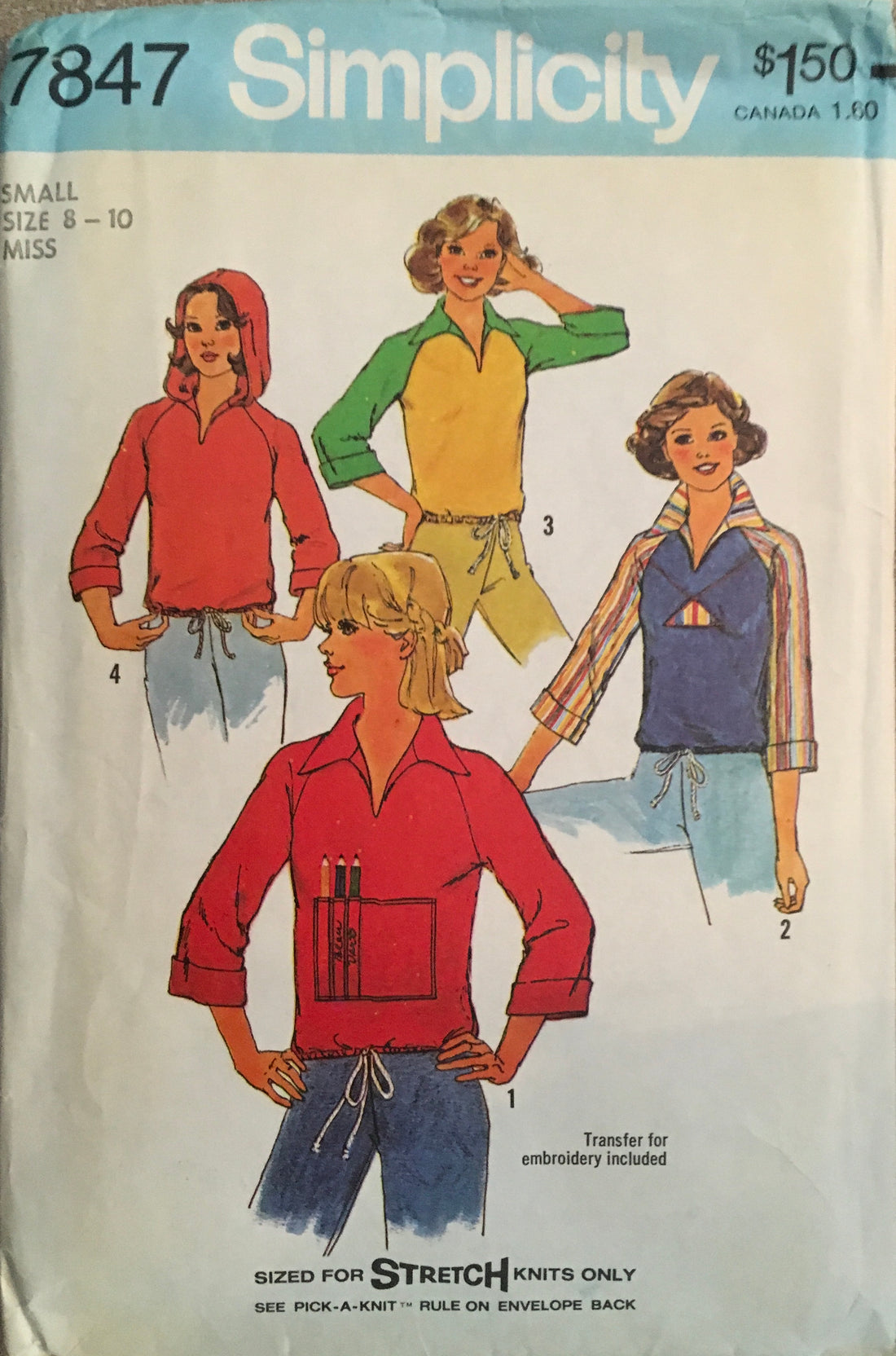 Simplicity 7847 Sewing Pattern (Vintage) CUT