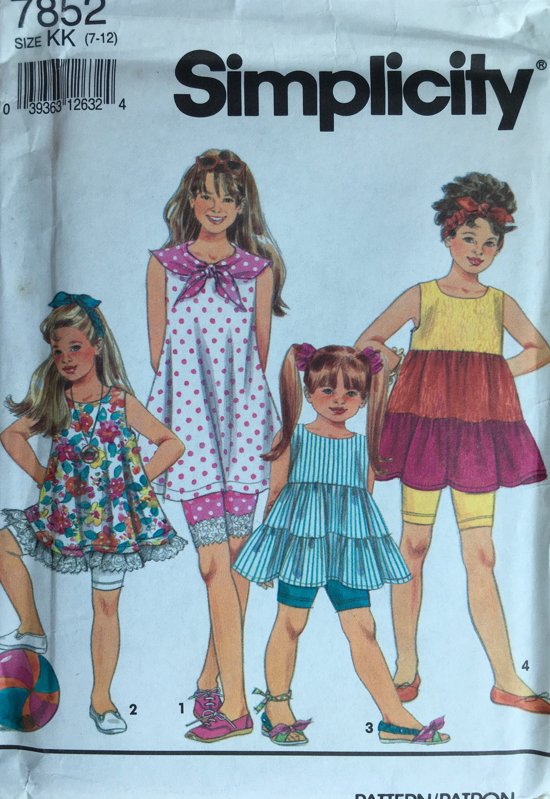 Simplicity 7852 Sewing Pattern (Vintage) UNCUT