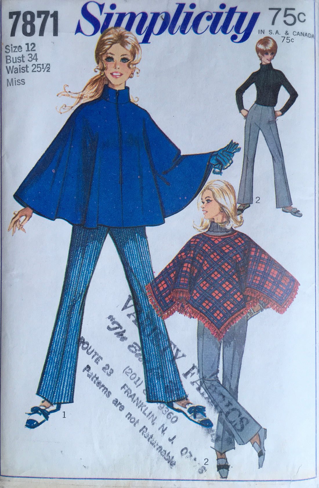 Simplicity 7871 Sewing Pattern (Vintage) UNCUT