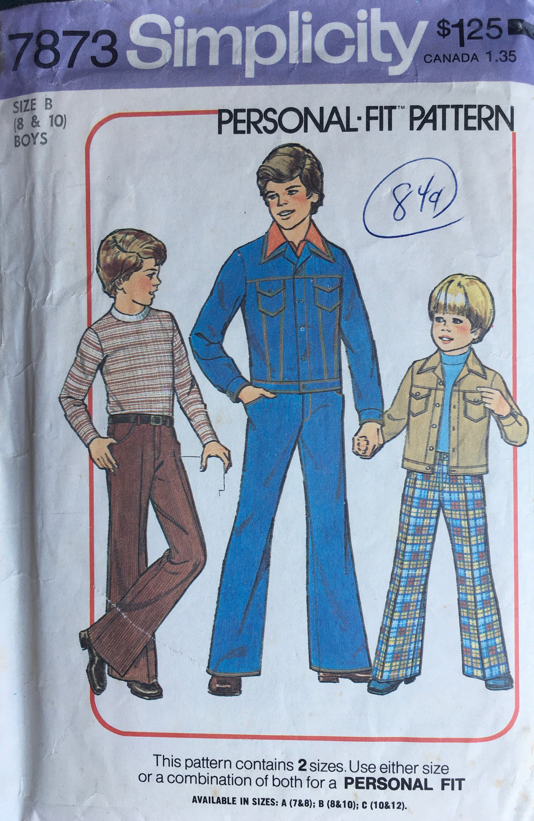 Simplicity 7873 Sewing Pattern (Vintage) CUT
