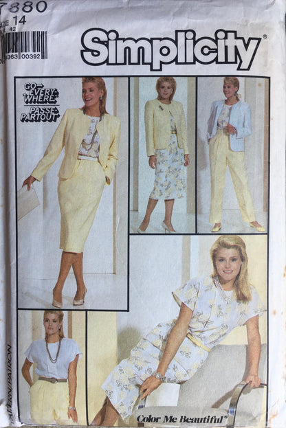 Simplicity 7880 Sewing Pattern (Vintage) CUT